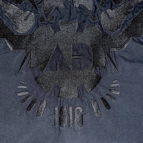 ARTFUL DODGER Men's Black Embroidered Streetwear Button Front Shirt - EUC - 4XL - Picture 9 of 16